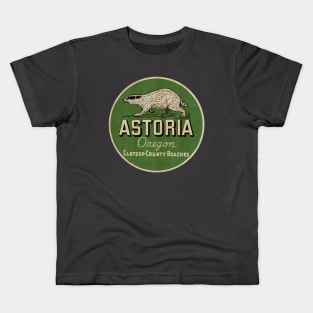 Vintage Astoria Oregon Kids T-Shirt